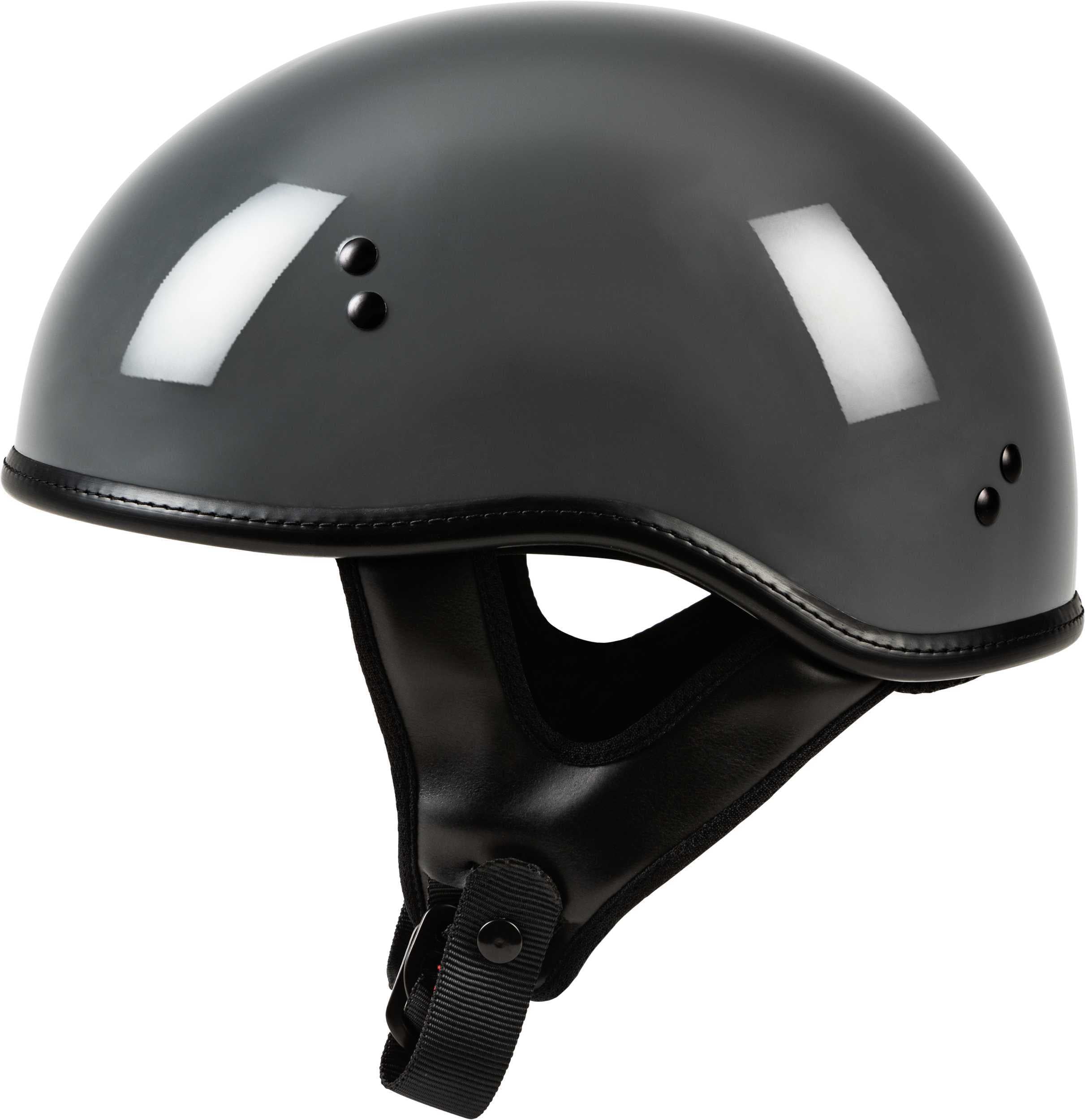 HIGHWAY 21, .357 Solid Half Helmet Grey 2x