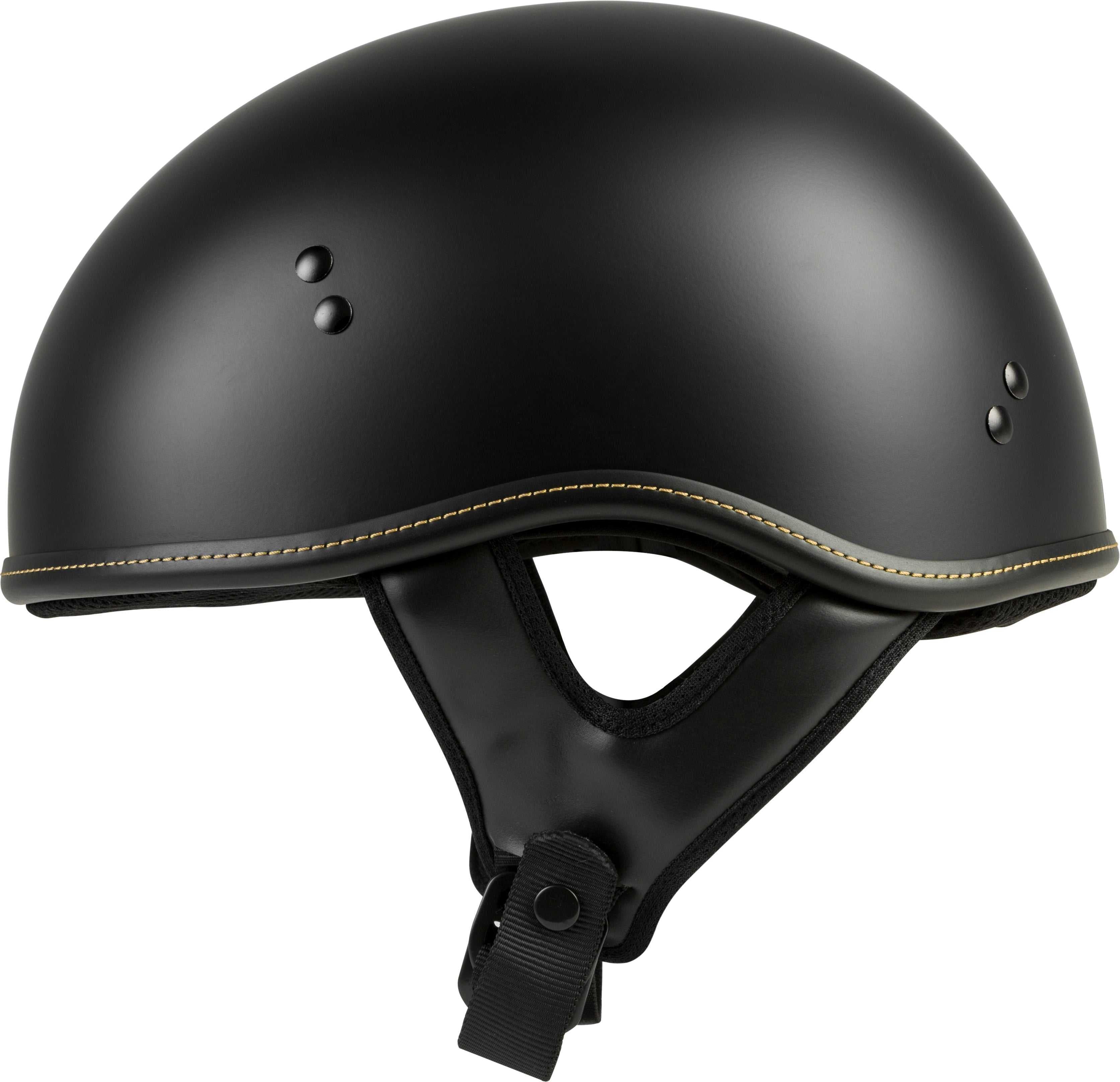 HIGHWAY 21, .357 Solid Half Helmet Matte Black 2x