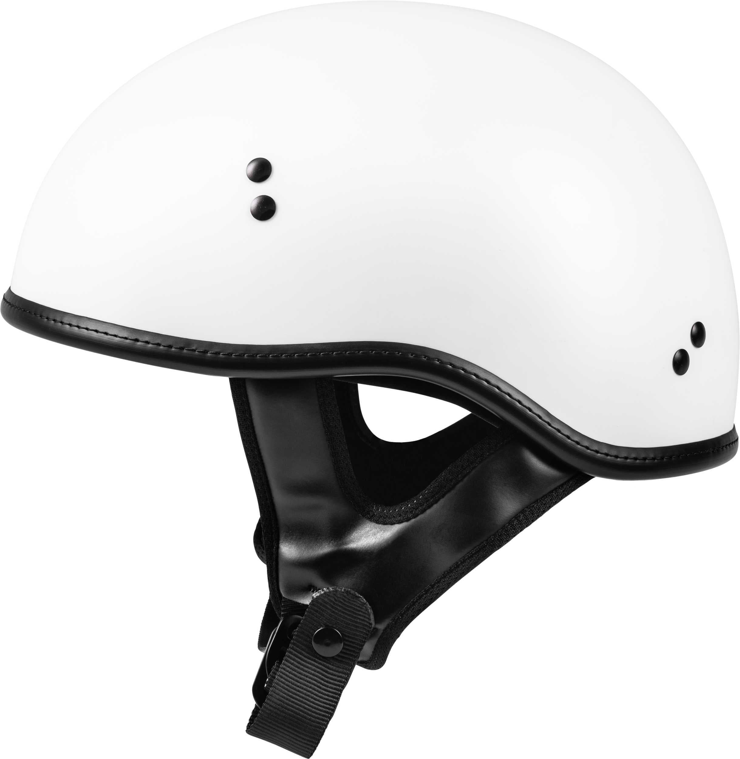 HIGHWAY 21, .357 Solid Half Helmet Matte White 2x